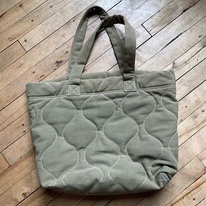 Madewell quilted tote bag
